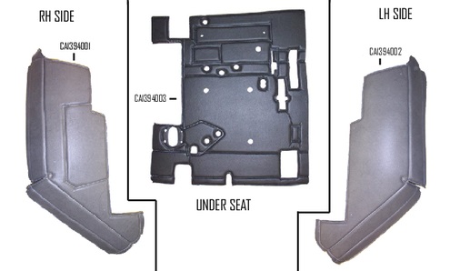 UCA99215     Cab Kit without Headliner---Gray/Black---1394, 1494, 1594